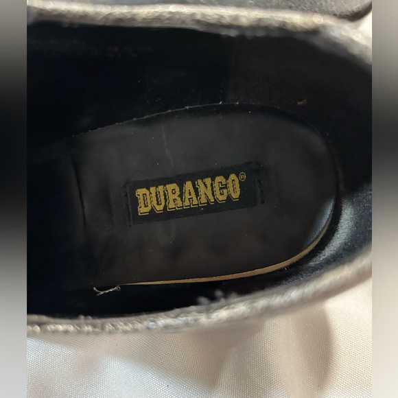 VINTAGE DURANGO POINTED TOE ANKLE BOOTIES IN A CRACKED PEPPER COLOR IN SIZE 9.5 - Picture 14 of 16